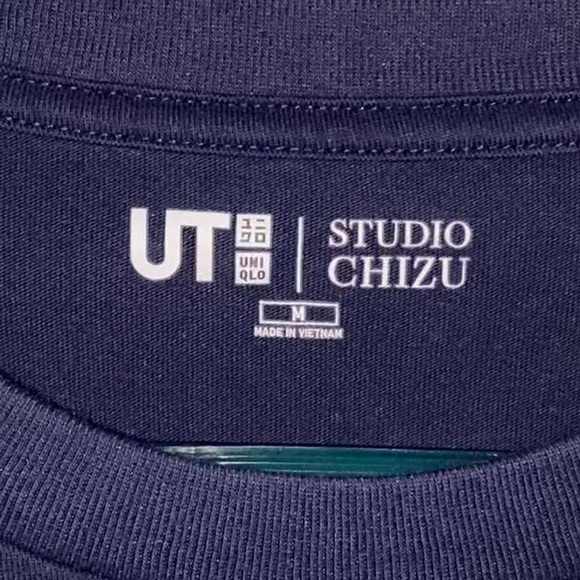 uniqlo x studio chizu: navy the boy and the beast short sleeve - Picture 3 of 4